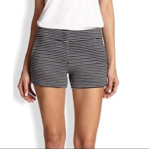 Bcbgmaxazria gray pia striped shorts